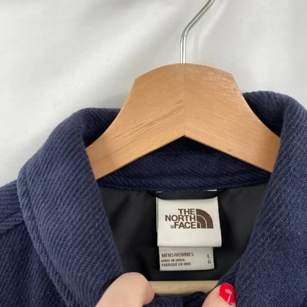 The North Face Navy Blue Button Down Shacket‎